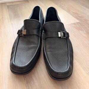 Salvatore Ferragamo black Leather Loafers